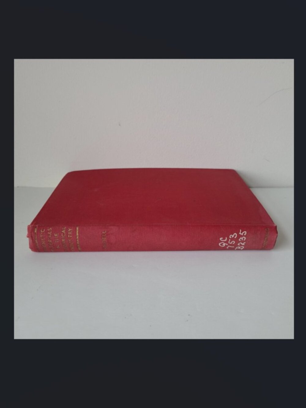 Vintage Book Magnetic Materials in Electrical Industry 1955 GE Stanley Library